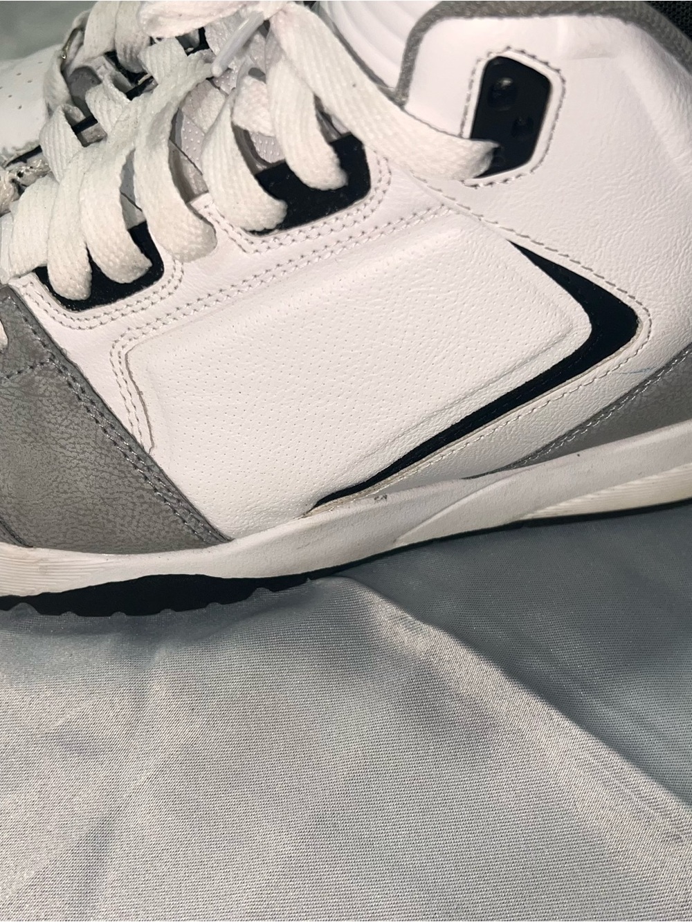 Fubu Men's White & Gray Low-Top Sneakers View 2